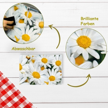 Tischset Platzset abwaschbar White Daisies von ARTIPICS